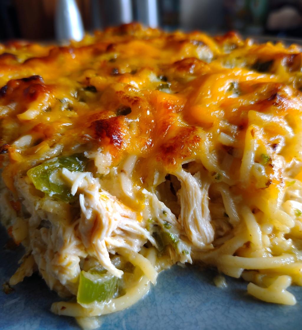 ultimate cheesy chicken spaghetti - detail 1