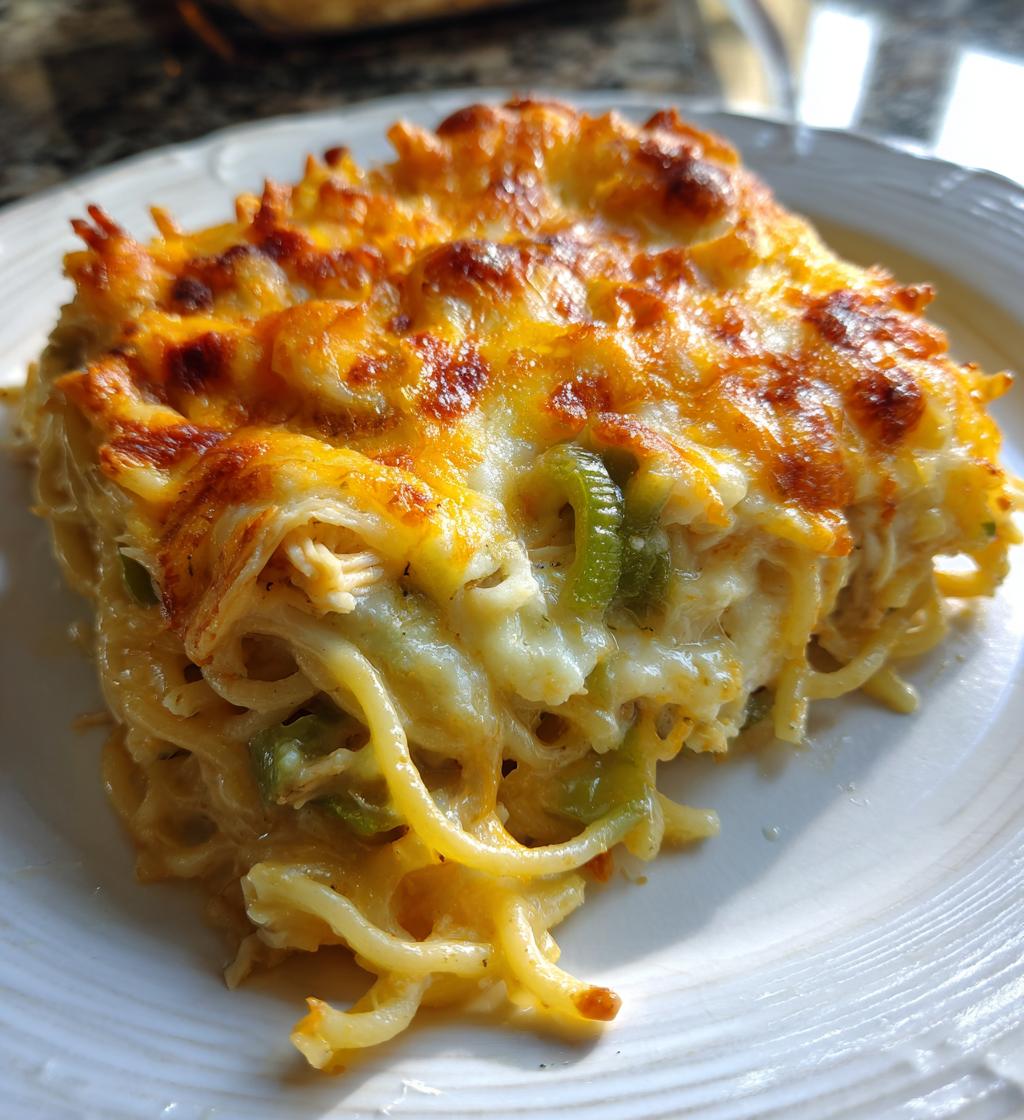 ultimate cheesy chicken spaghetti