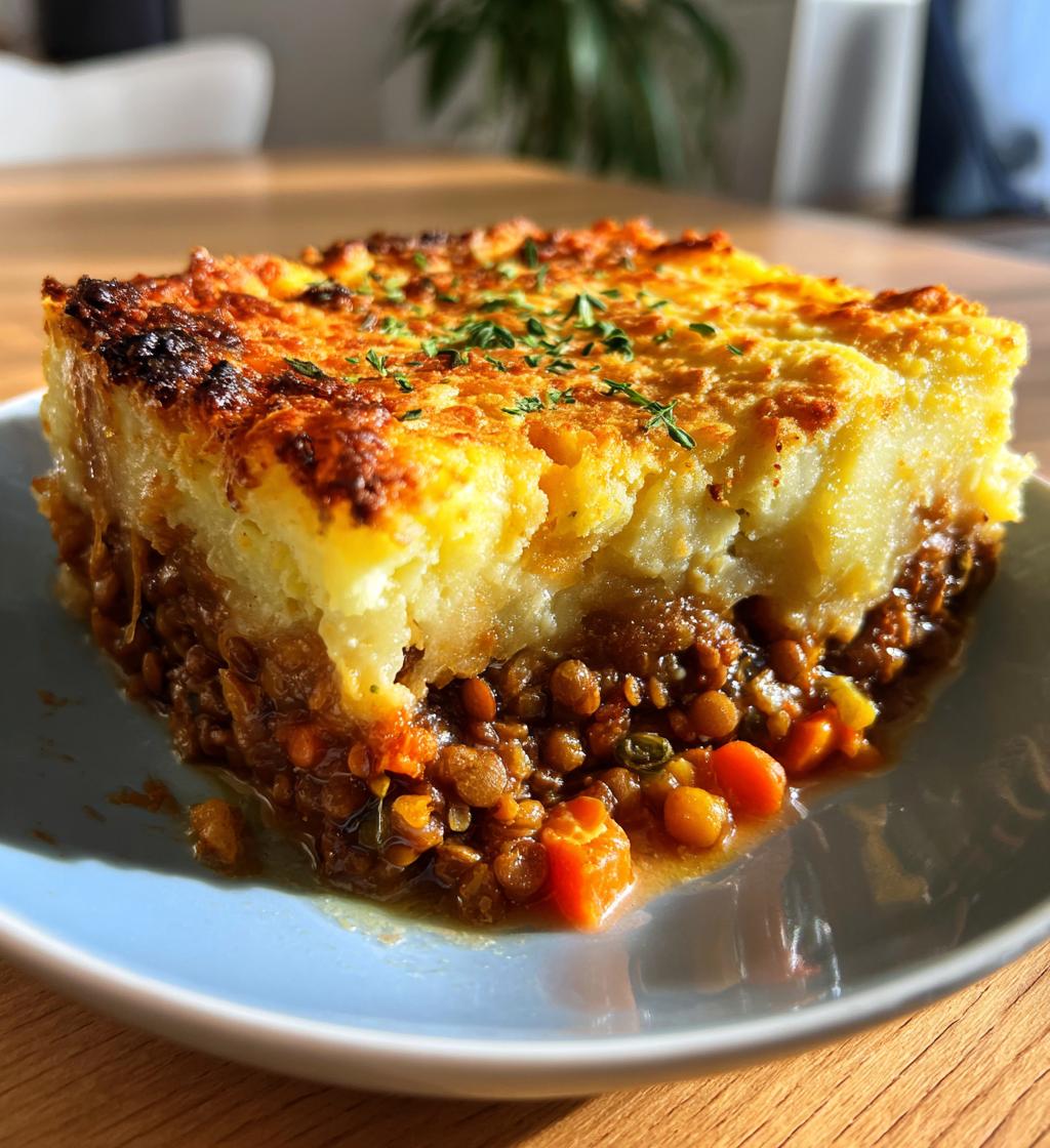 vegan lentil shepherd pie