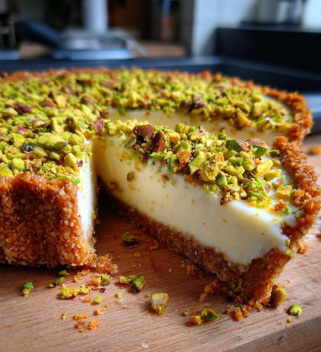 vegan white chocolate pistachio tart