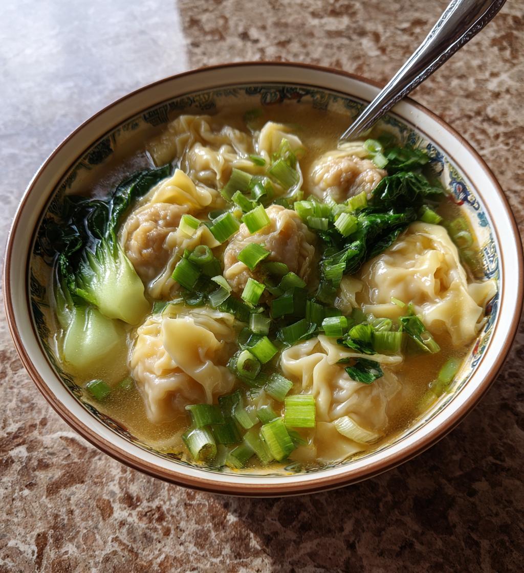 weeknight wonton soup - detail 1