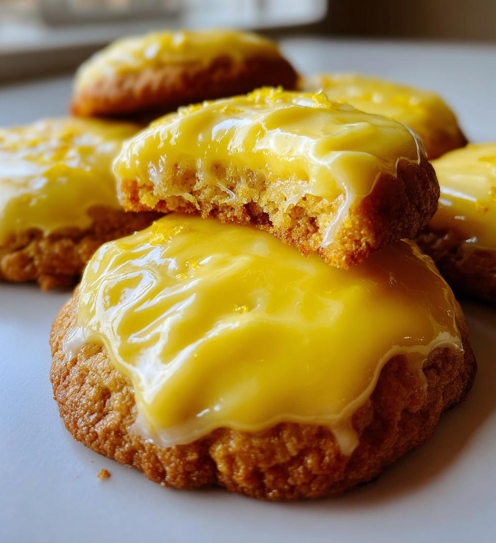 zesty lemon frosted cookies - detail 1