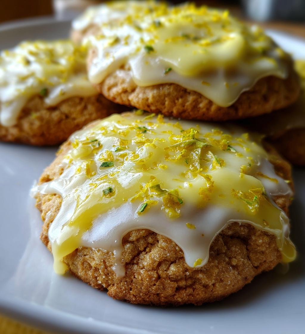 zesty lemon frosted cookies