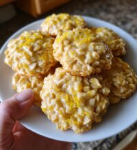 zesty lemon oatmeal no bake cookies