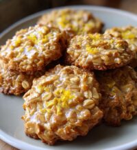 zesty lemon oatmeal no bake cookies