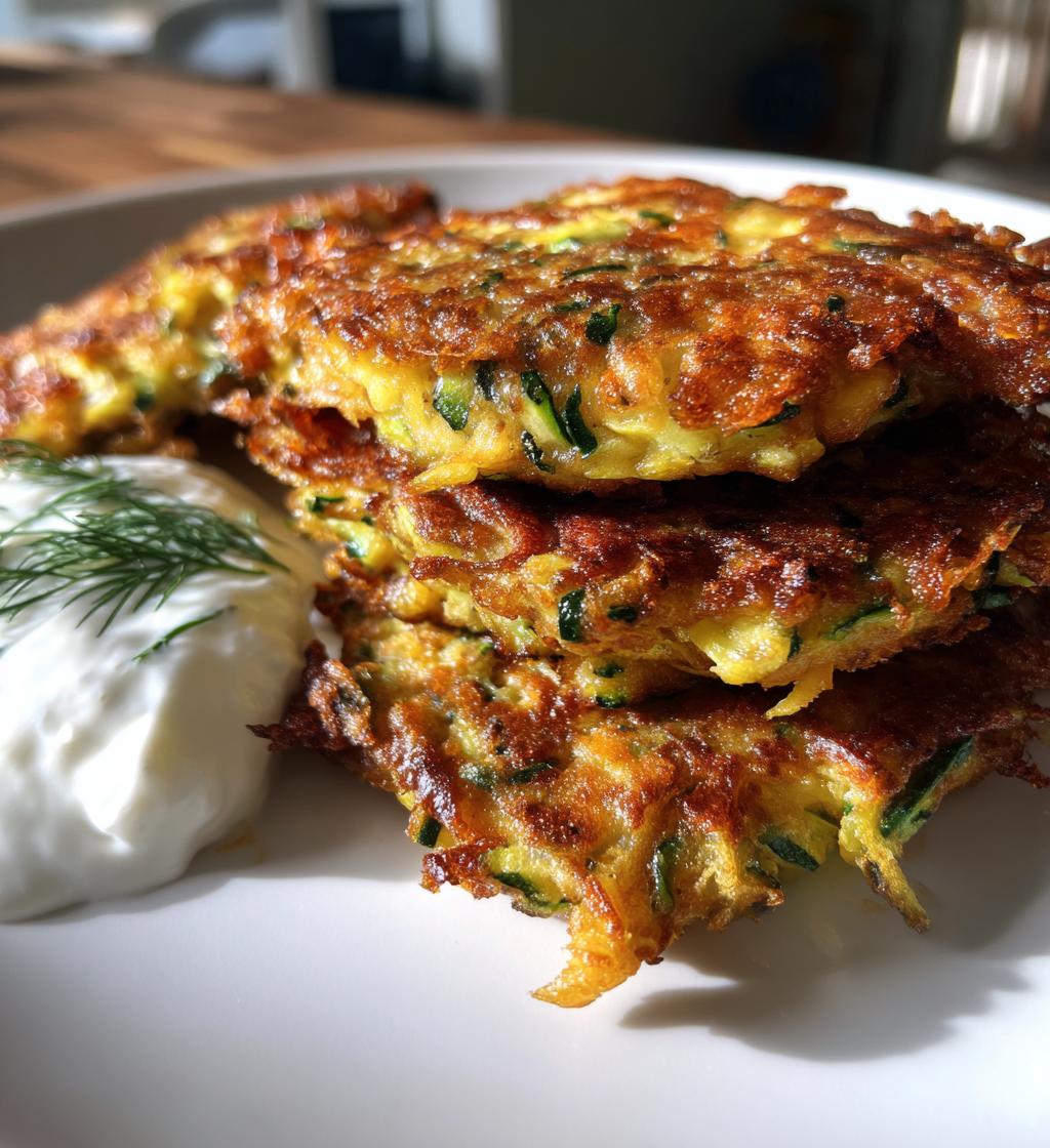 zucchini fritters - detail 1