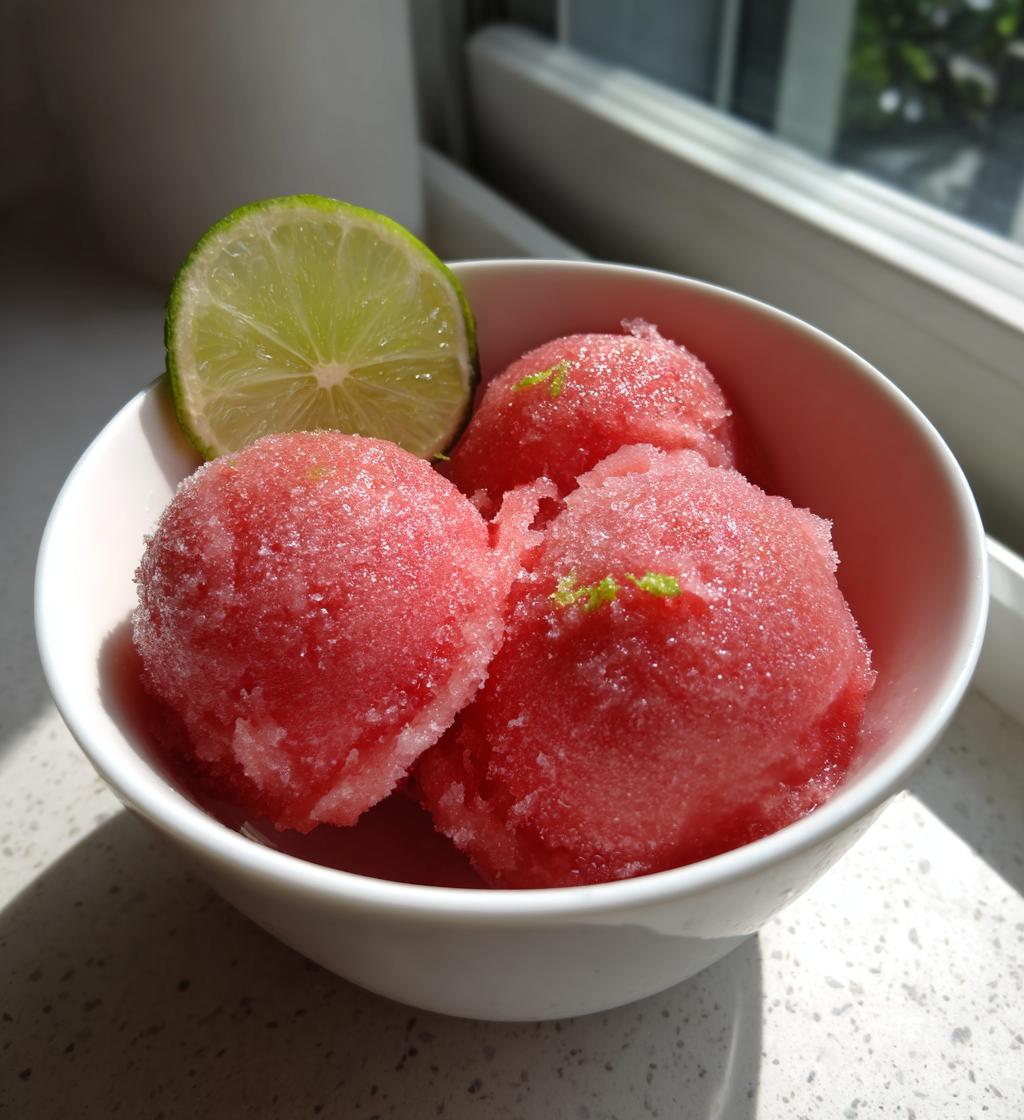 5 minute watermelon sorbet 2 ingredients