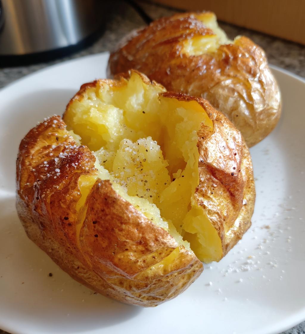 air fryer baked potato - detail 1