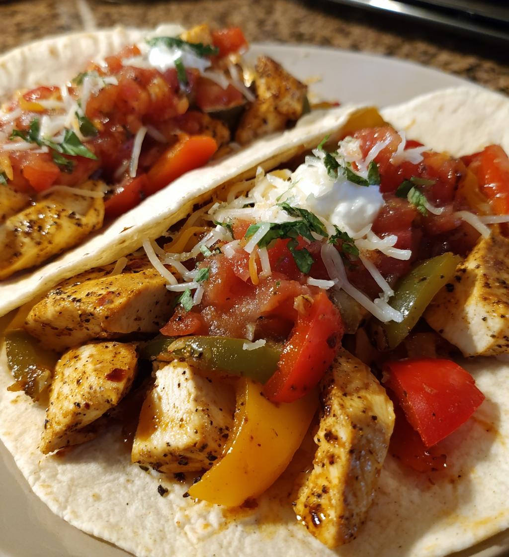 air fryer chicken fajitas