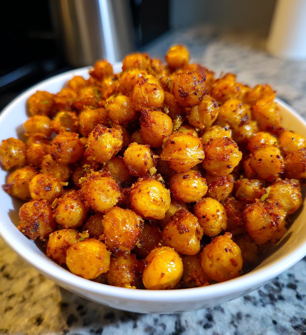 air fryer chickpeas - detail 1