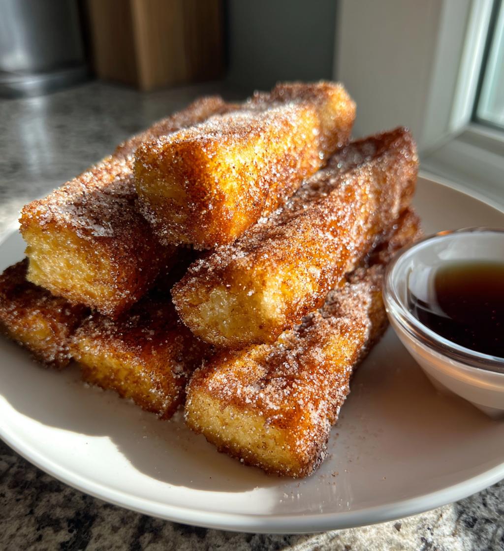 air fryer french toast sticks - detail 1