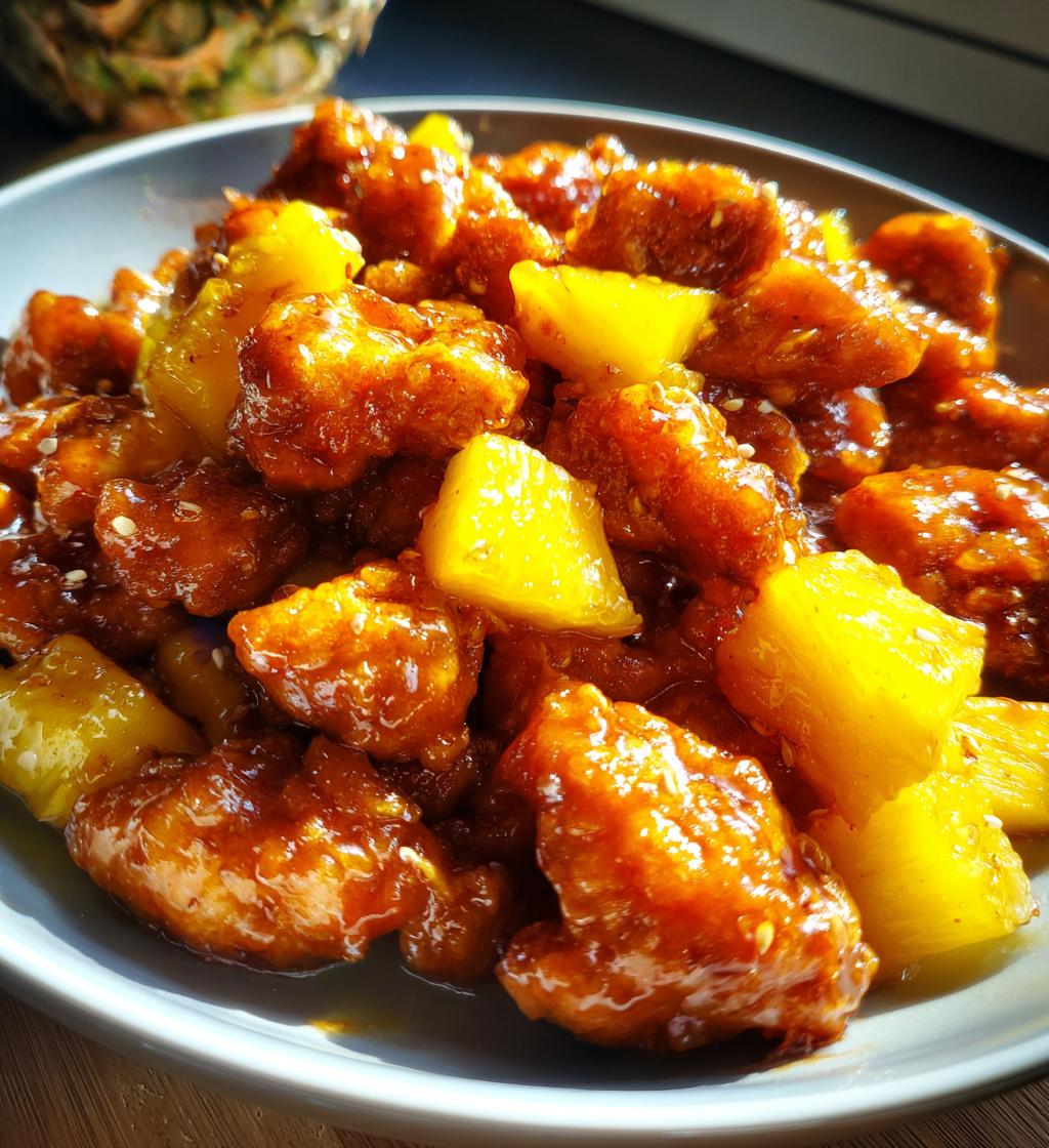 air fryer pineapple chicken