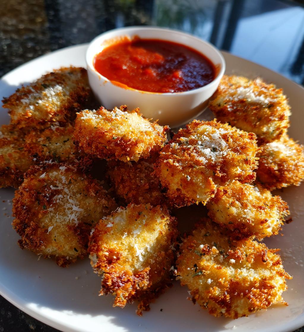 air fryer ravioli - detail 1
