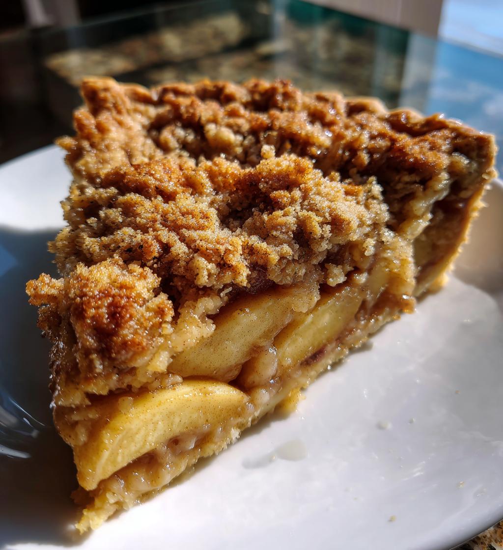 apple crumb slab pie