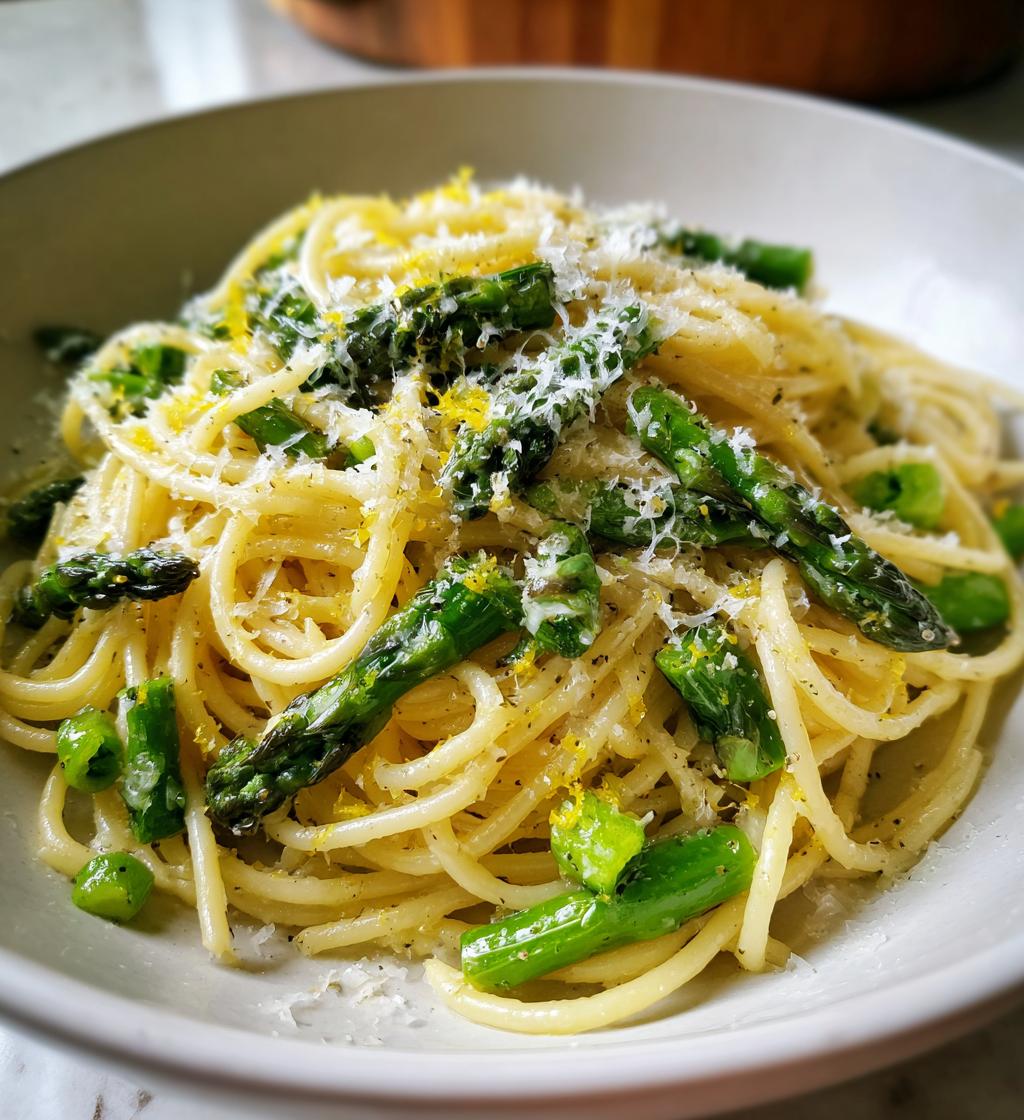 asparagus lemon pasta - detail 1