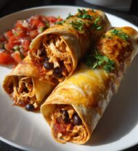 baked chicken chimichangas