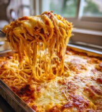 baked cream cheese spaghetti 2
