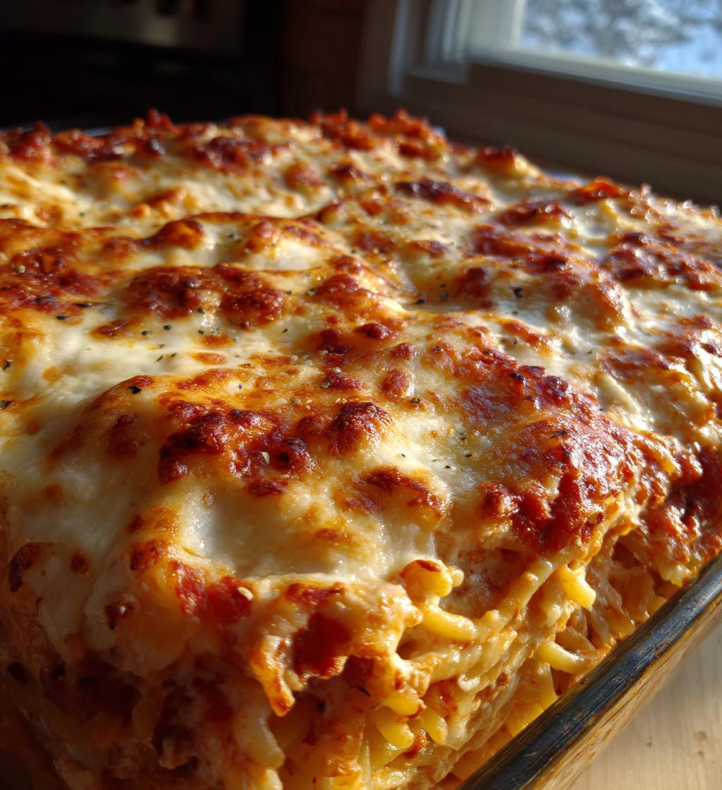 baked cream cheese spaghetti