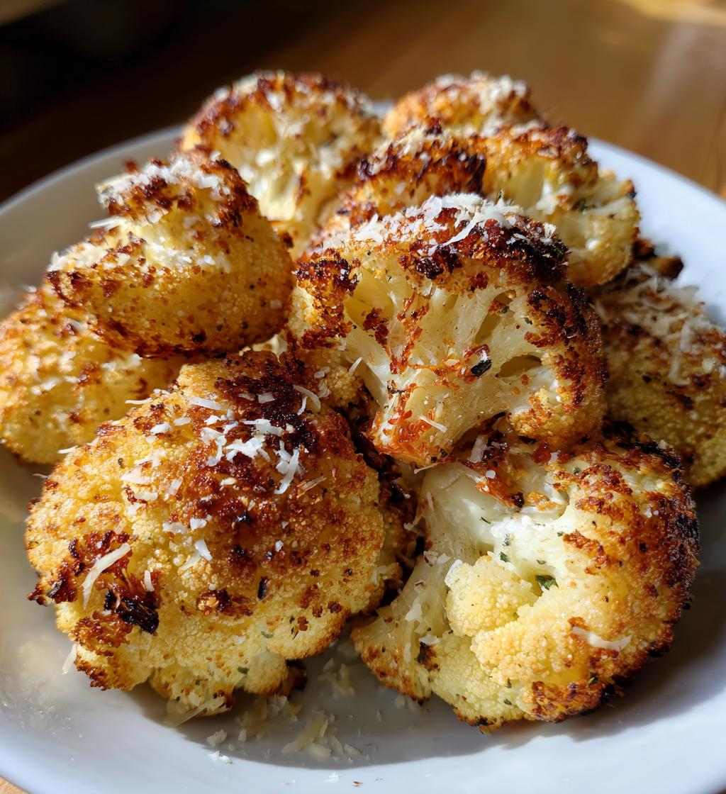baked crunchy cauliflower