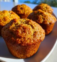 banana and pumpkin muffins