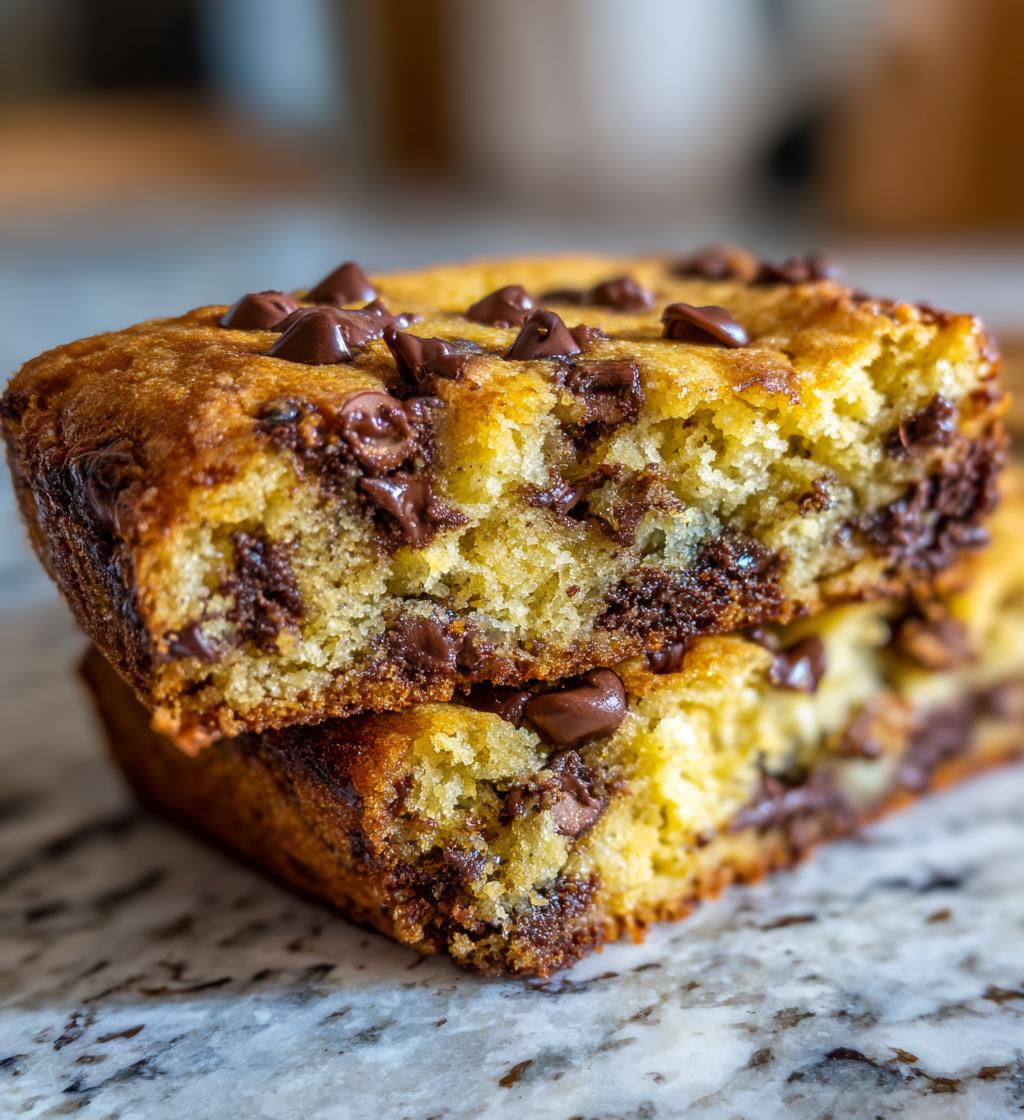 banana chocolate chip bars