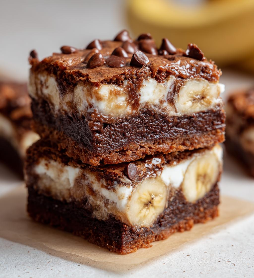 banana pudding brownies