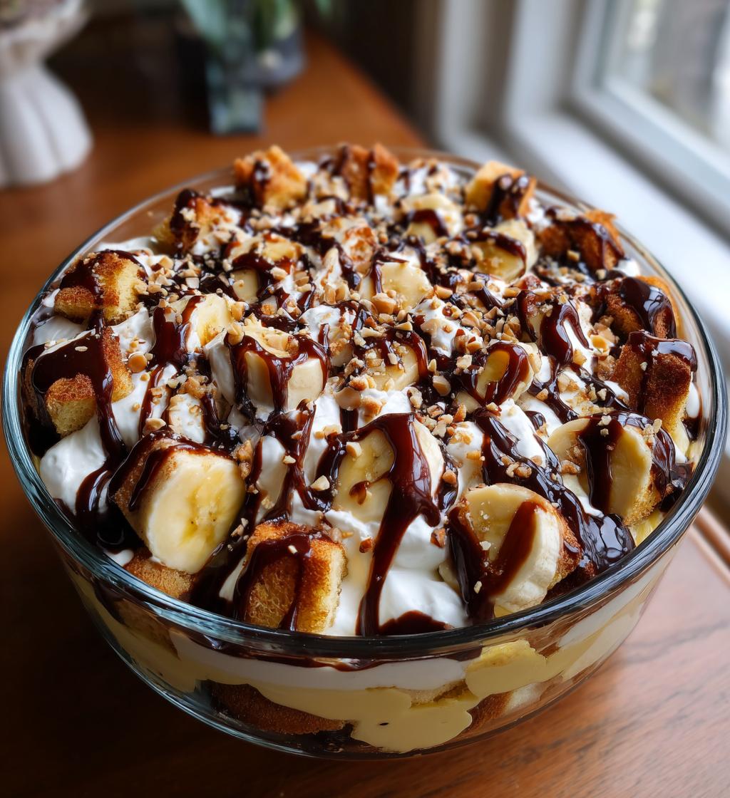 banana split trifle - detail 1