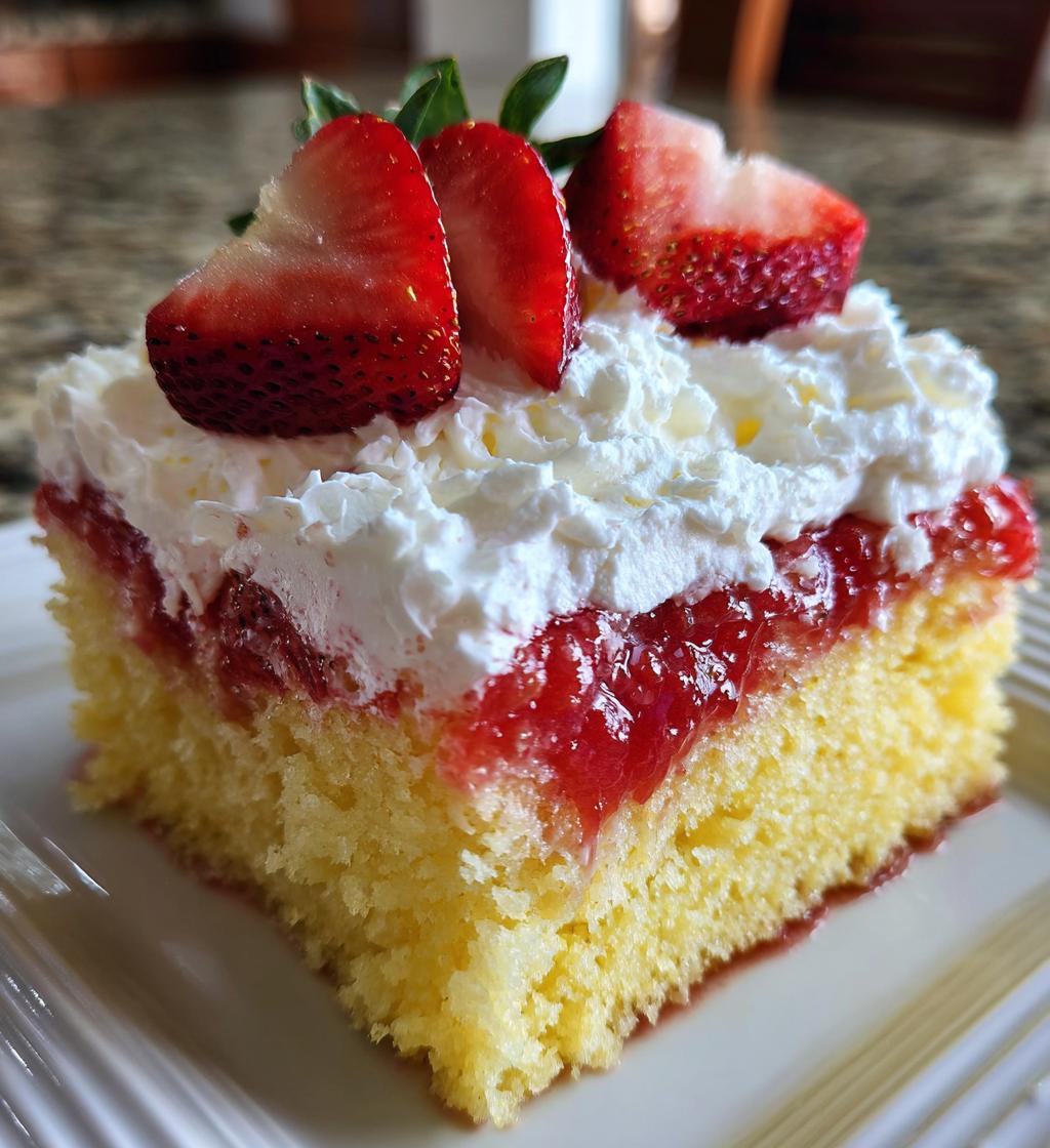 best strawberry poke cake - detail 1