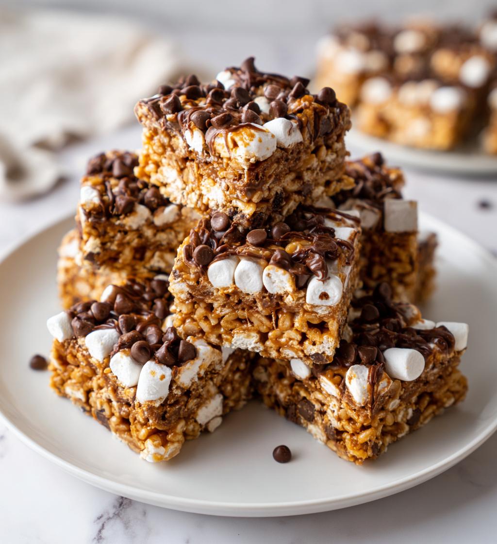 biscoff rice krispie treats - detail 1
