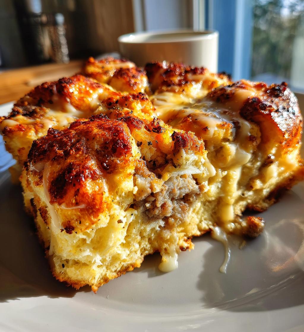 biscuits and gravy breakfast casserole - detail 1