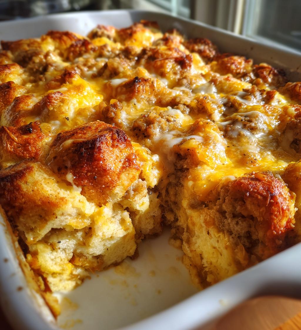biscuits and gravy breakfast casserole