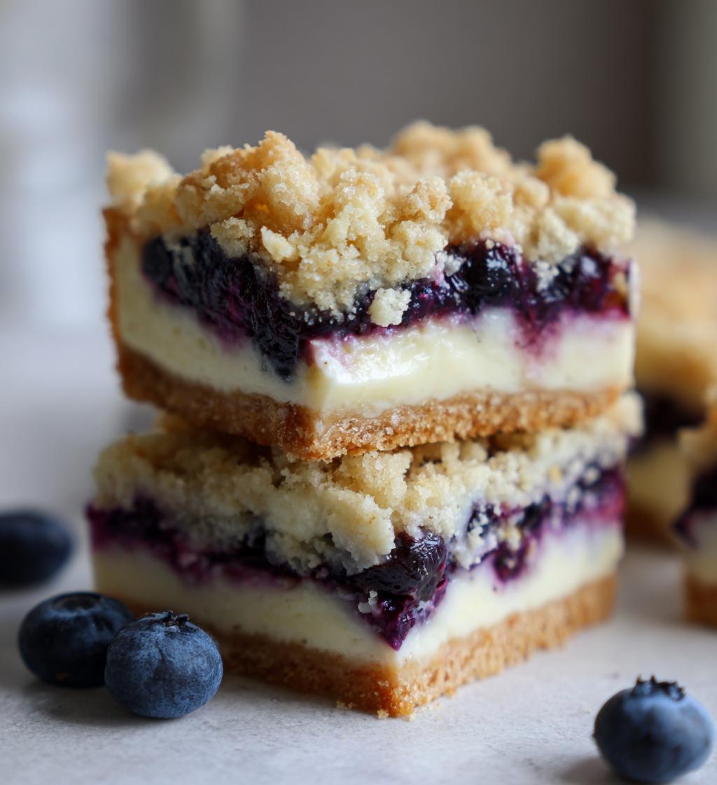 blueberry cheesecake crumb cake - detail 1