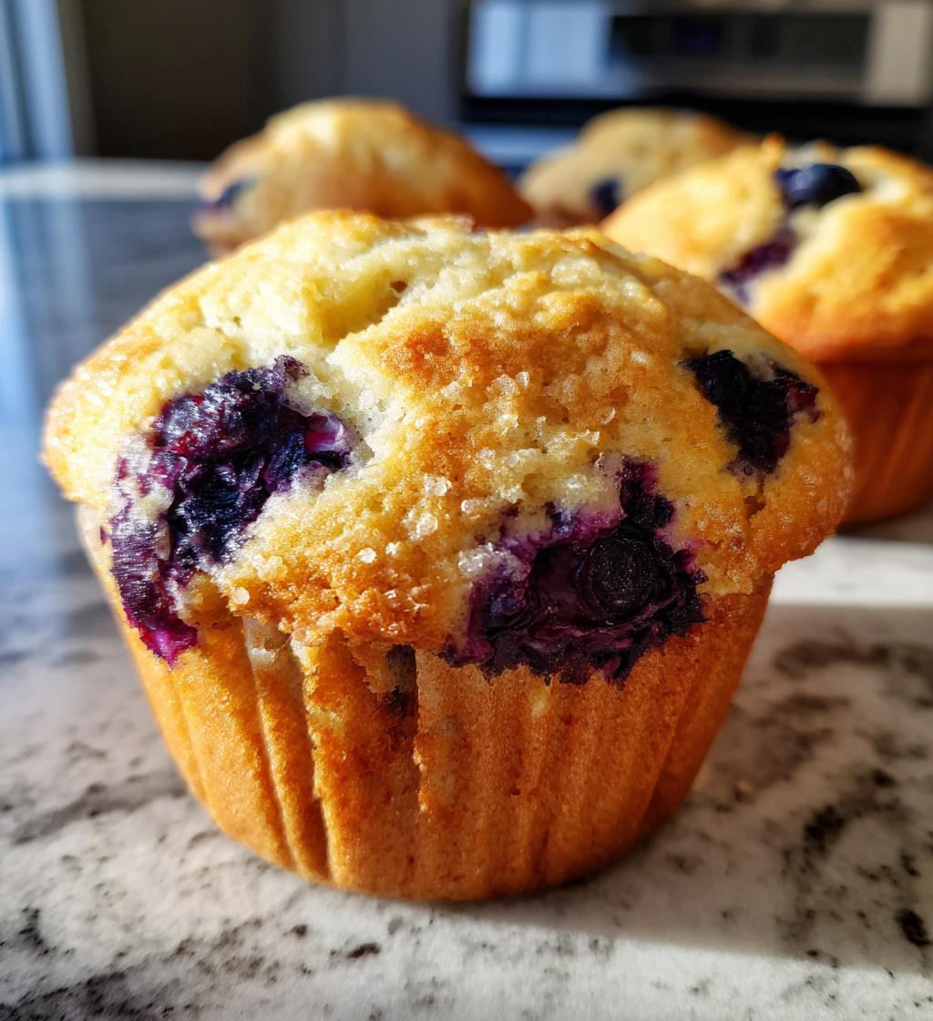 blueberry cream cheese muffins - detail 1