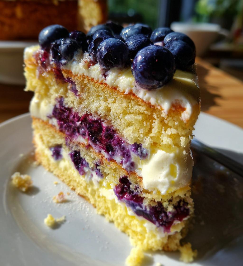 blueberry custard cake