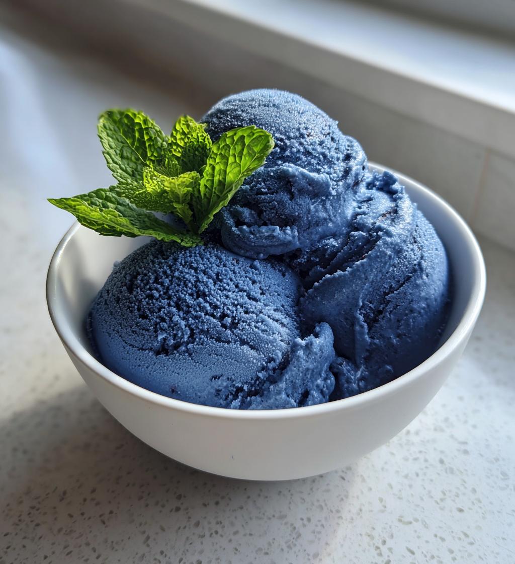 blueberry sorbet