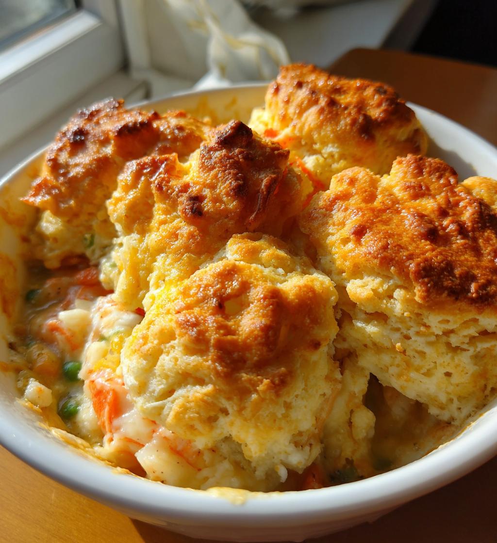 cheddar bay biscuit seafood pot pie