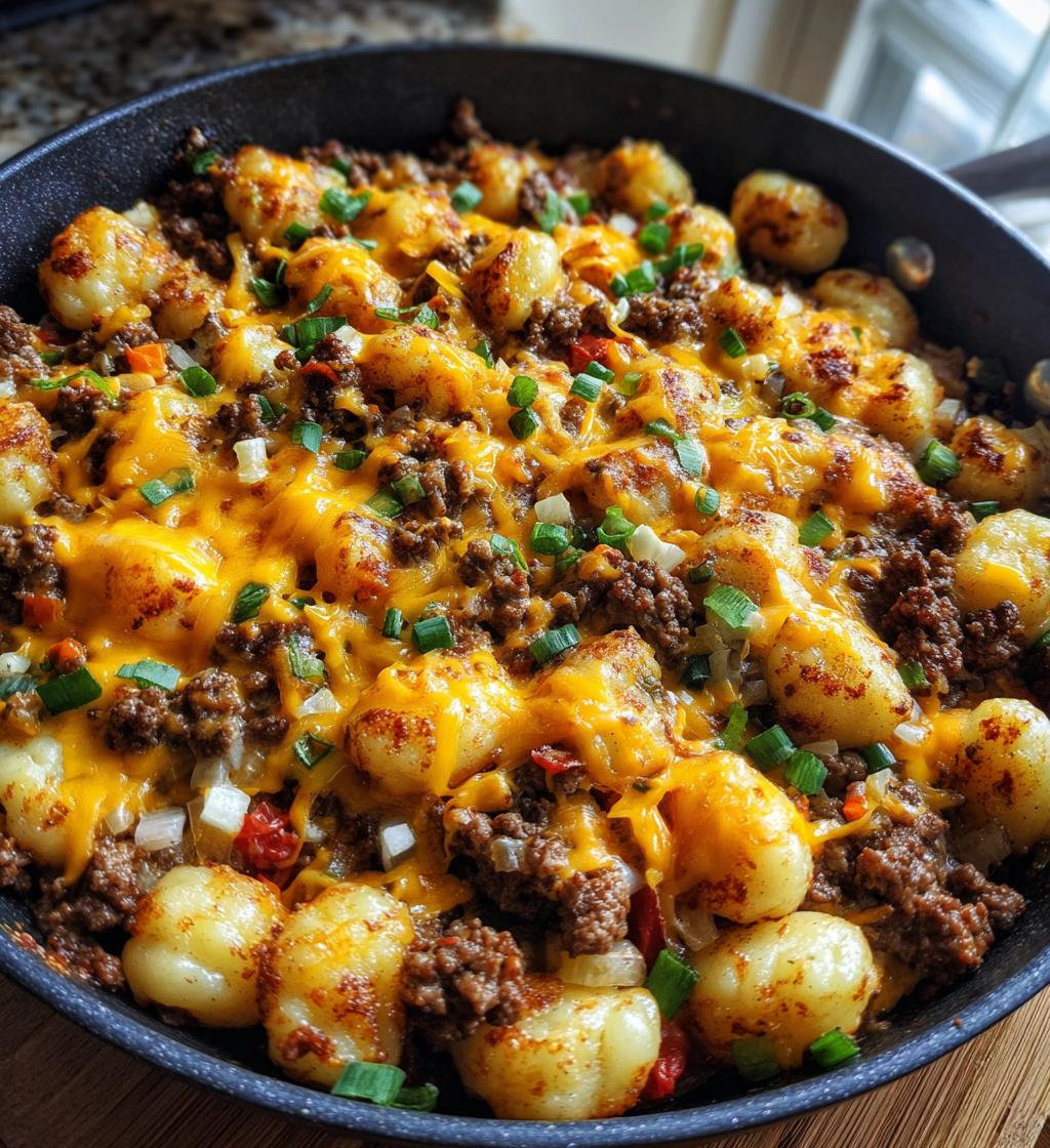 cheeseburger gnocchi easy one pot gnocchi recipe