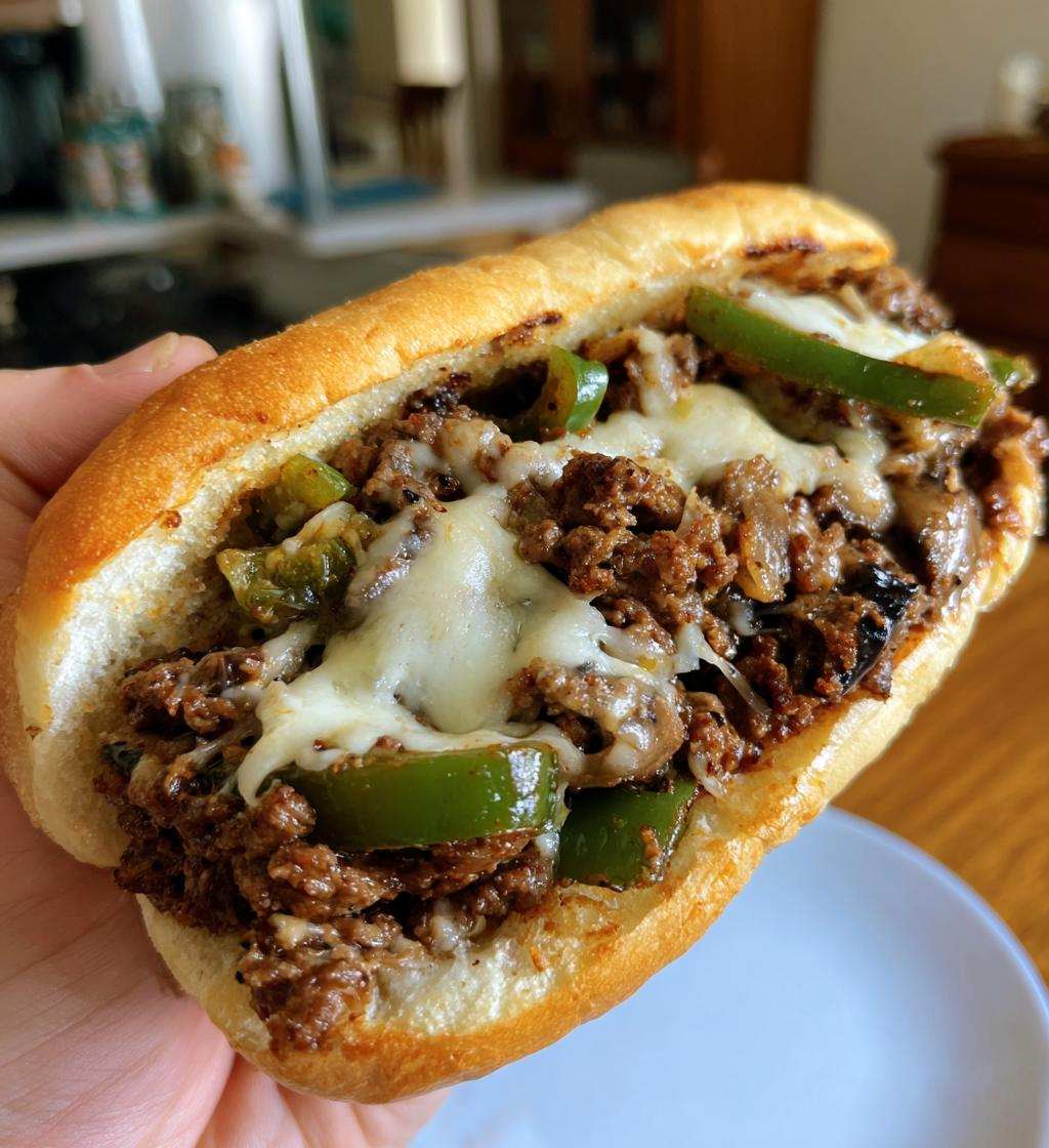 cheesesteak style sloppy joes - detail 1