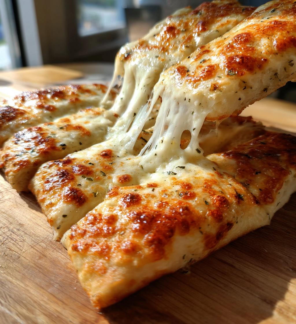cheesy garlic breadsticks