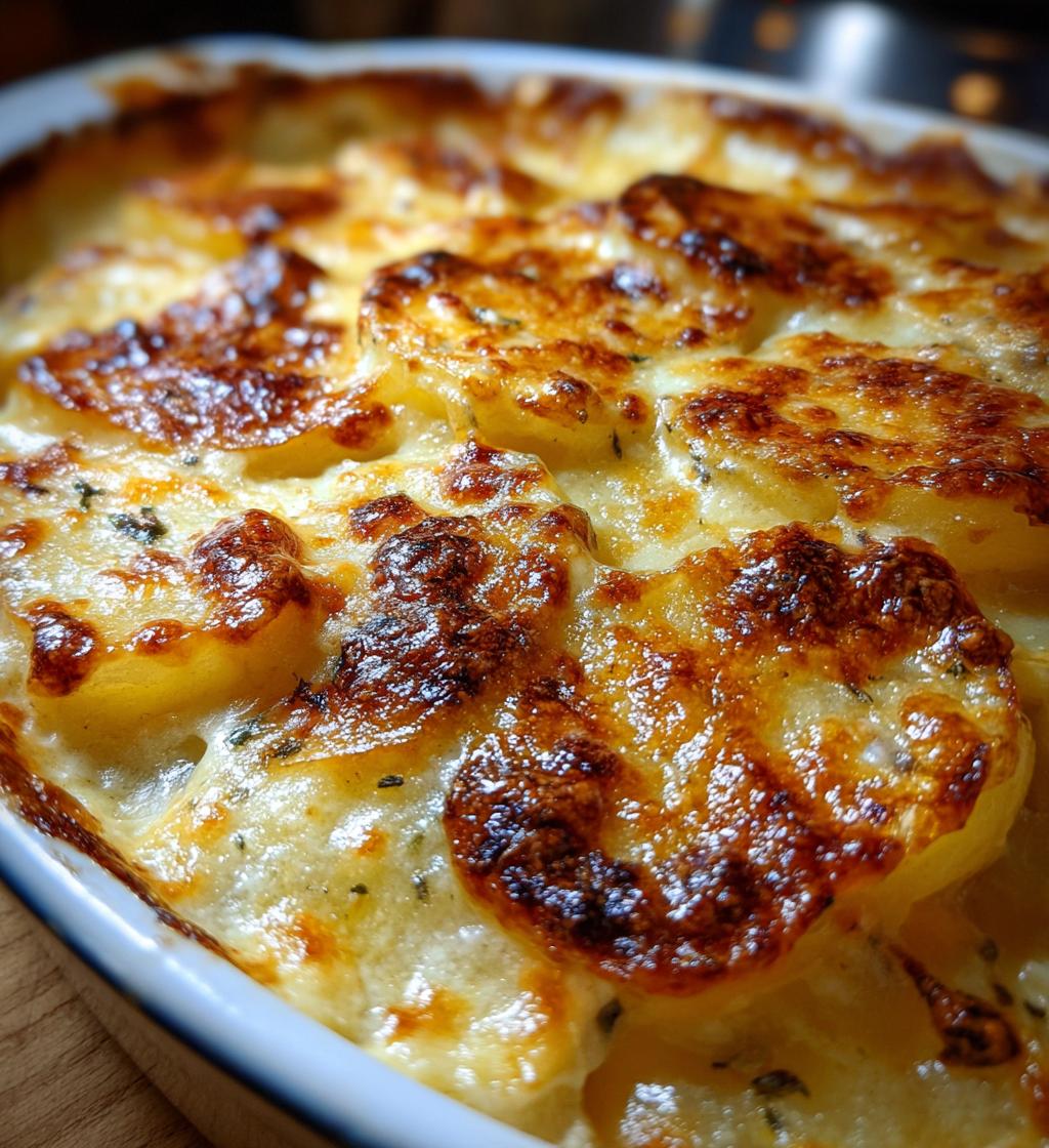cheesy scalloped potatoes - detail 1