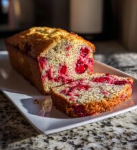 cherry almond poppyseed quick bread