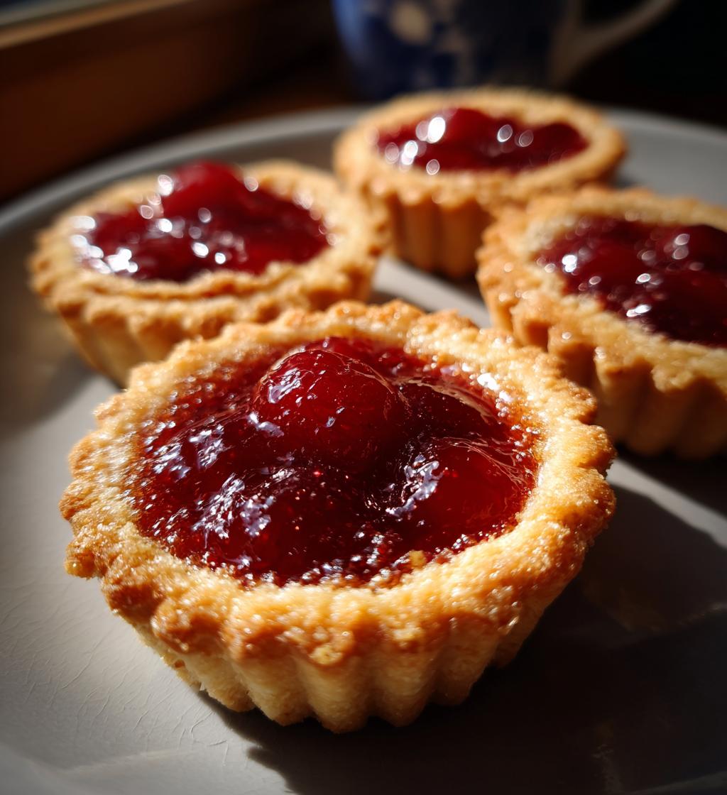 cherry bakewell tartlets