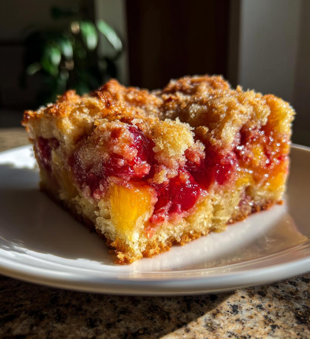 cherry pineapple dump cake - detail 1