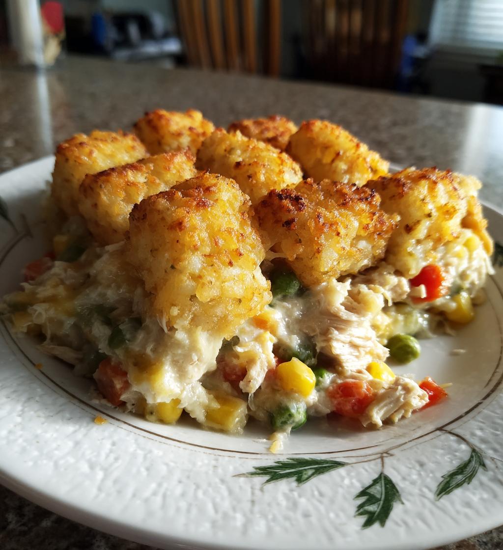 chicken and tater tot casserole recipe