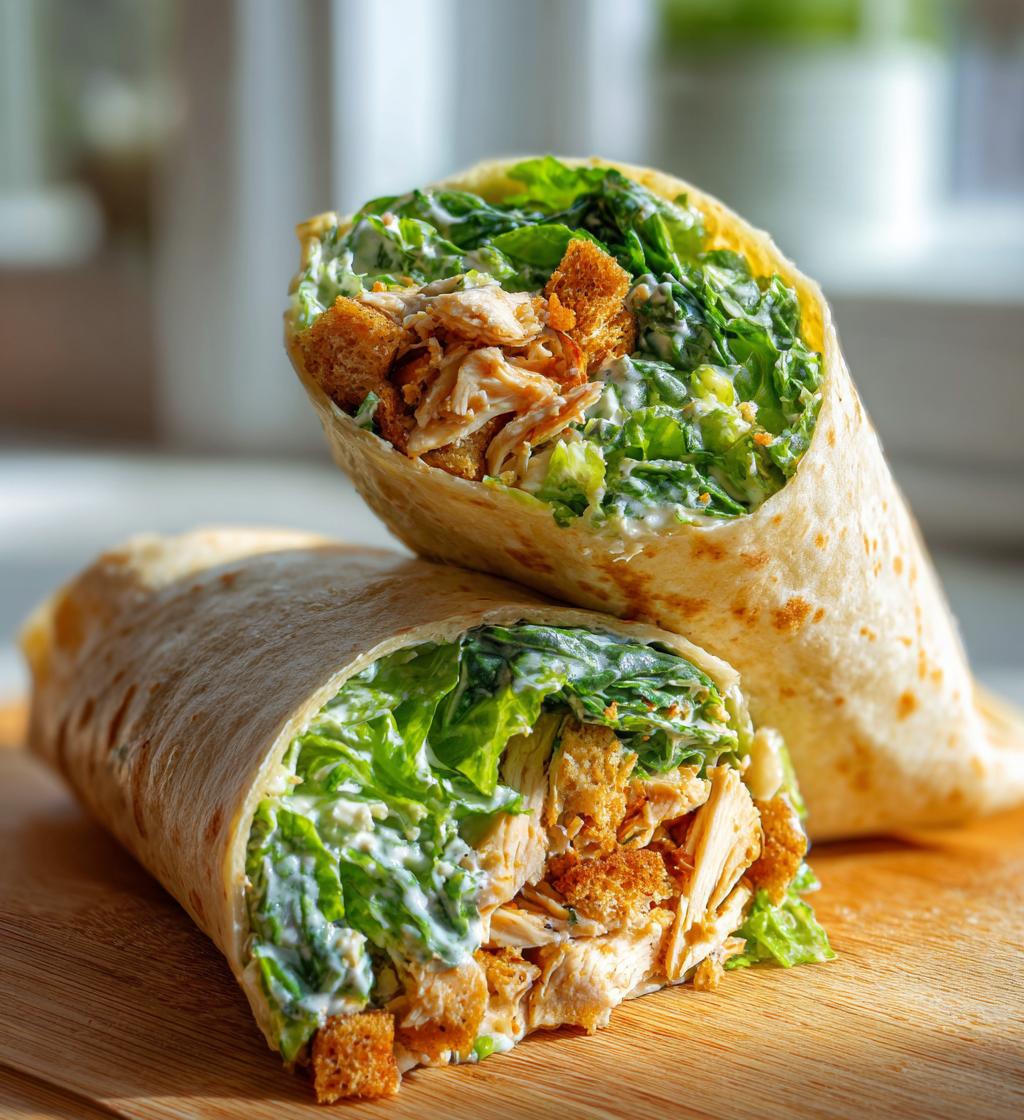 chicken caesar wrap