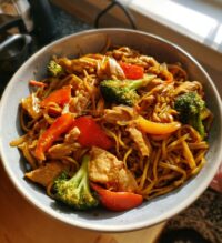 chicken chow mein with the ultimate chow mein sauce