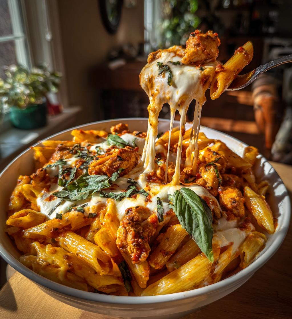 chicken mozzarella pasta