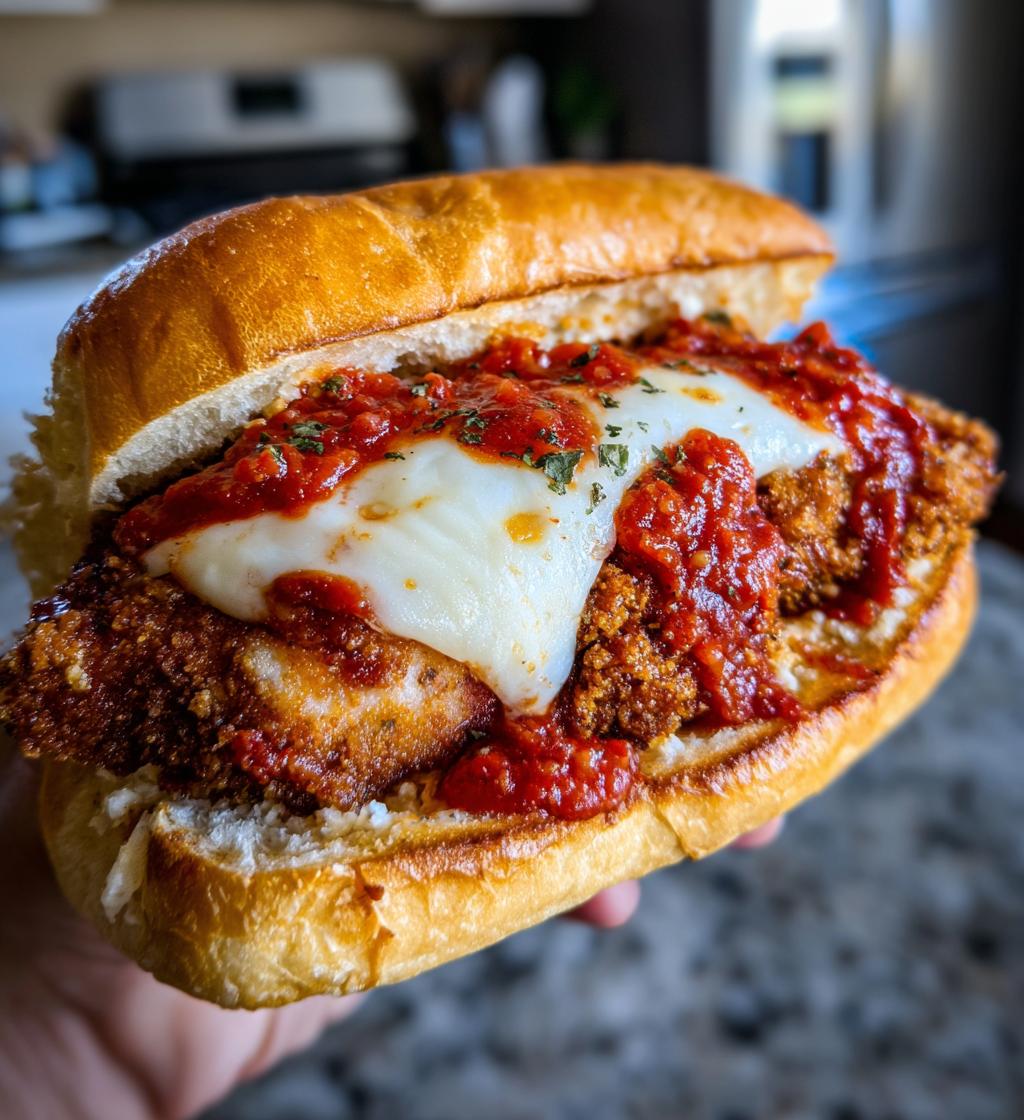 chicken parmesan sandwiches