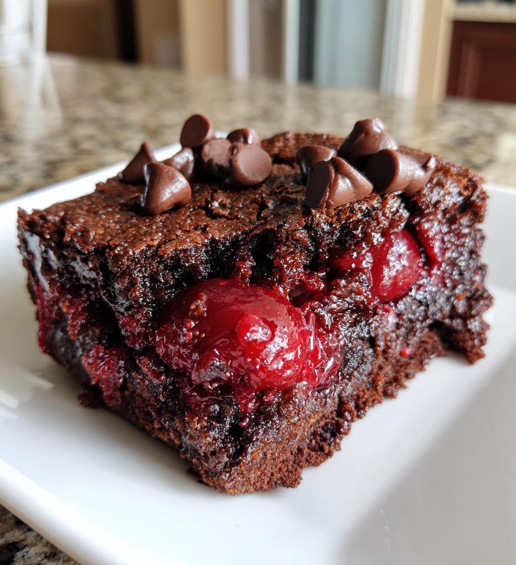 chocolate cherry dump cake
