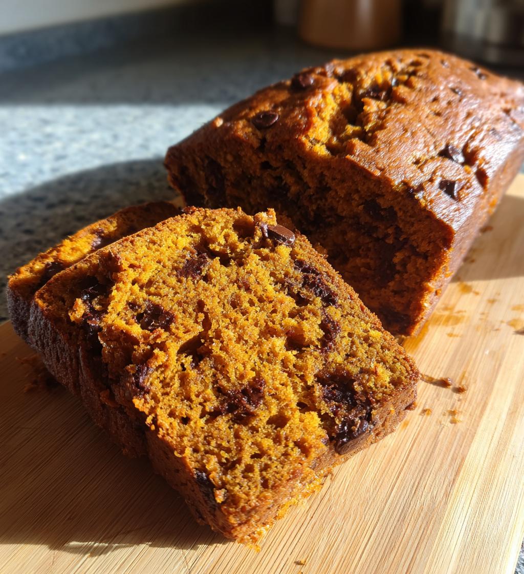chocolate chip pumpkin bread